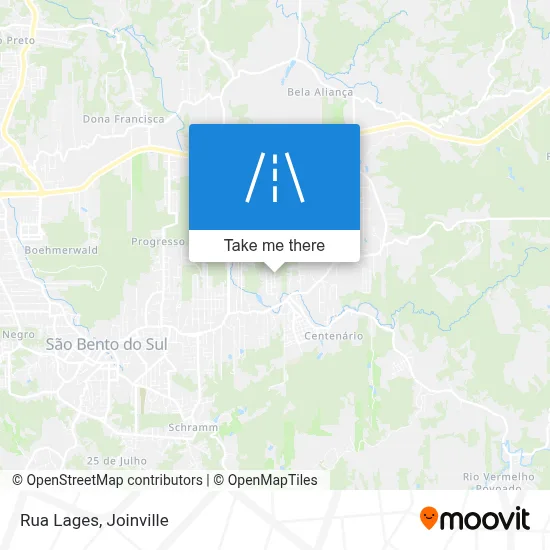 Rua Lages map