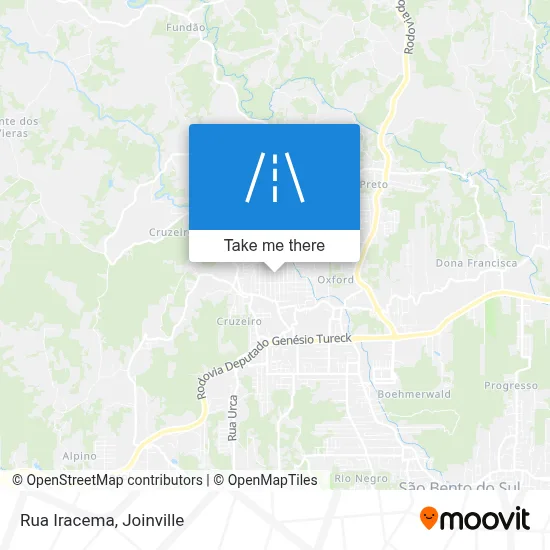 Rua Iracema map