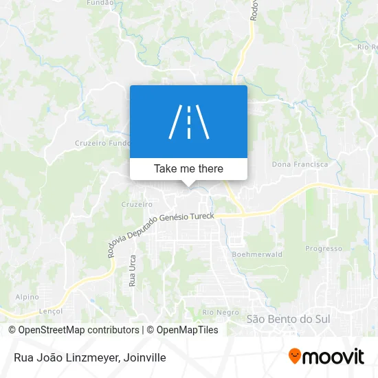Rua João Linzmeyer map