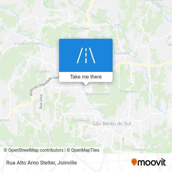 Rua Alto Arno Stelter map