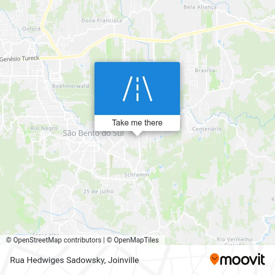 Rua Hedwiges Sadowsky map