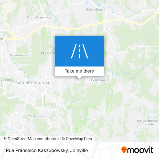 Rua Francisco Kaszubowsky map