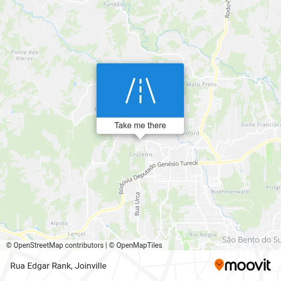 Rua Edgar Rank map