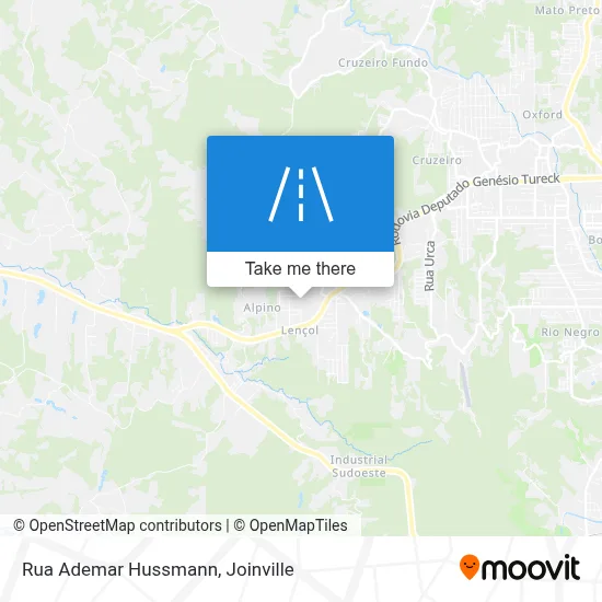 Rua Ademar Hussmann map