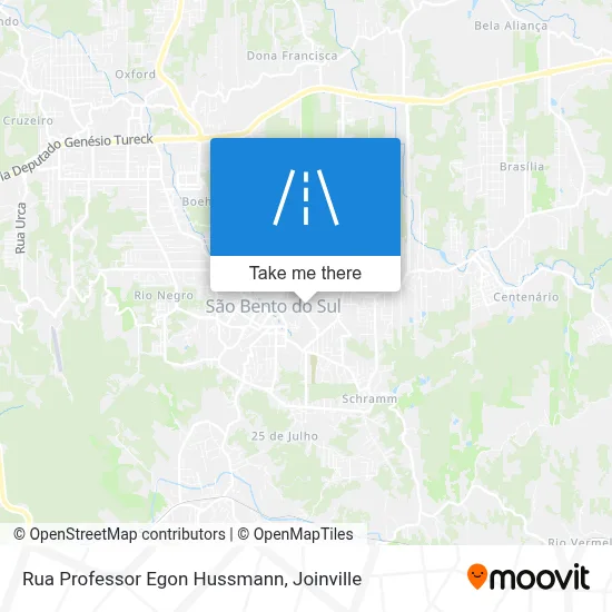 Rua Professor Egon Hussmann map