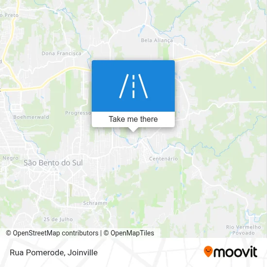 Rua Pomerode map