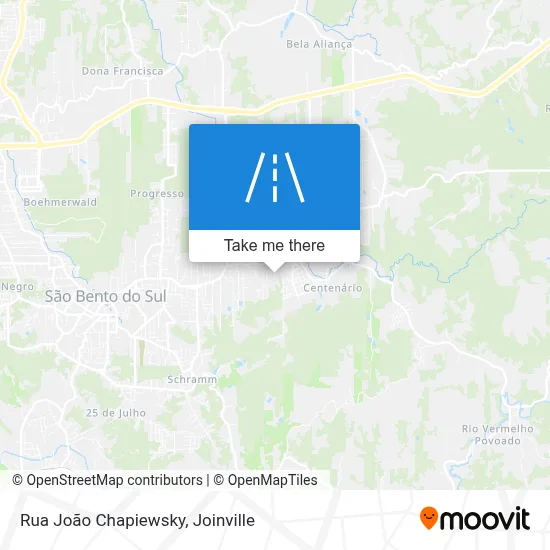 Rua João Chapiewsky map