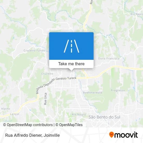 Rua Alfredo Diener map