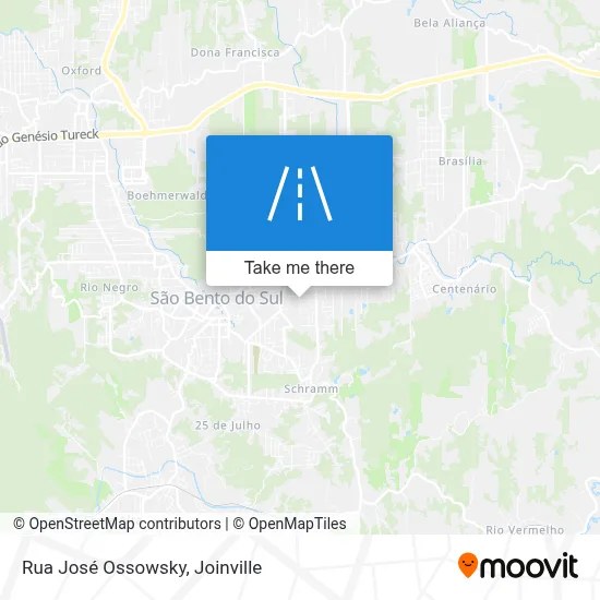 Rua José Ossowsky map