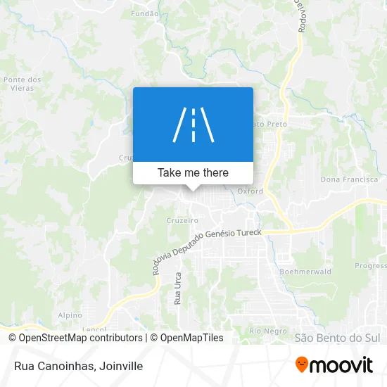 Rua Canoinhas map