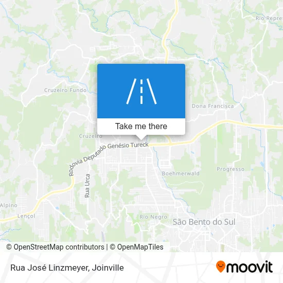 Rua José Linzmeyer map