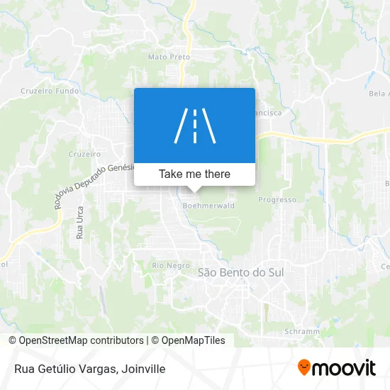 Rua Getúlio Vargas map