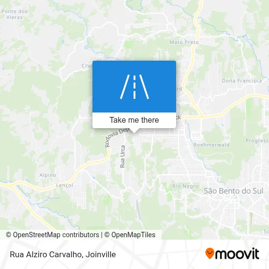 Rua Alziro Carvalho map