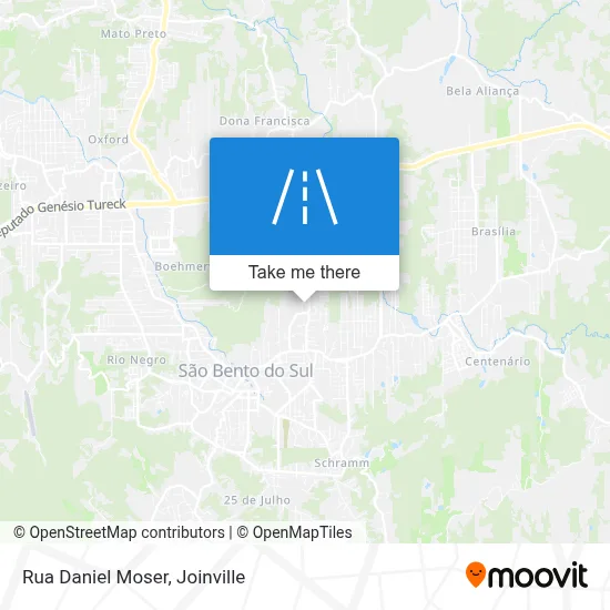Rua Daniel Moser map