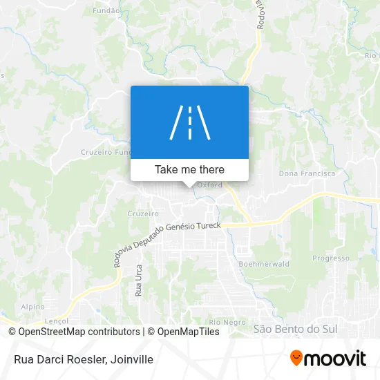 Rua Darci Roesler map