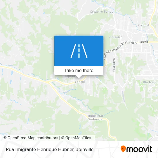 Rua Imigrante Henrique Hubner map