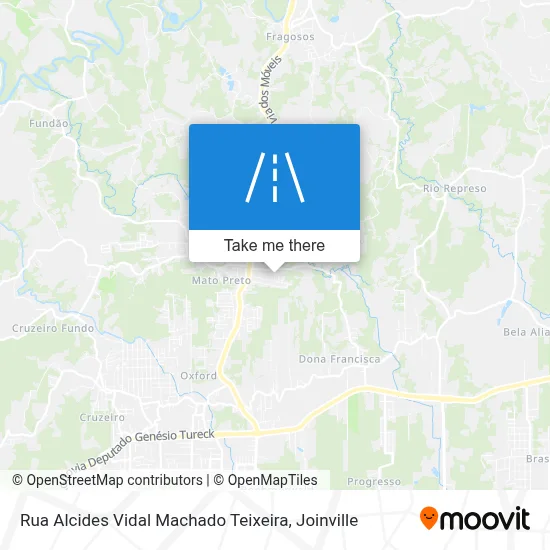 Rua Alcides Vidal Machado Teixeira map