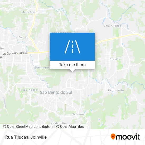 Rua Tijucas map