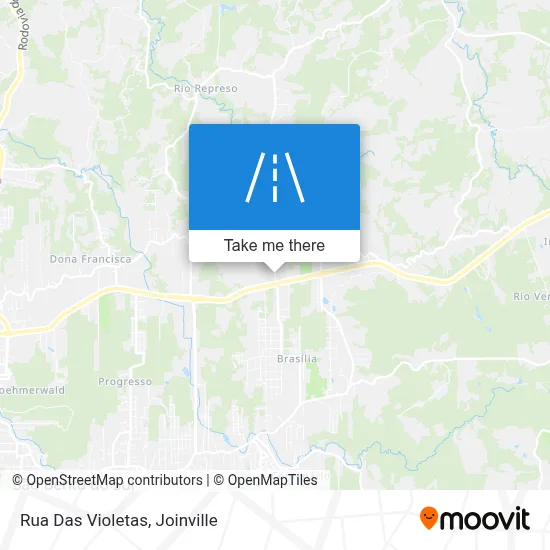Rua Das Violetas map