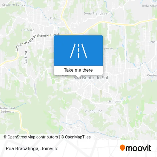 Rua Bracatinga map