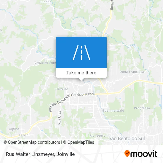 Rua Walter Linzmeyer map
