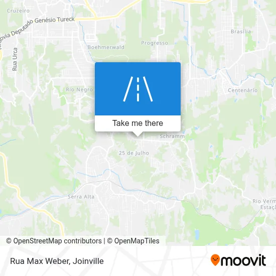 Rua Max Weber map