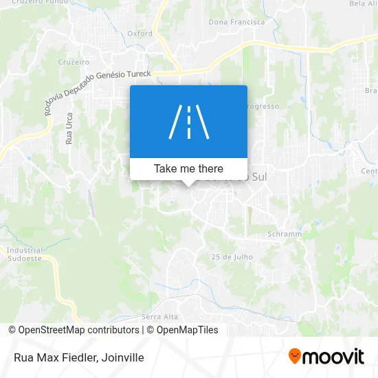 Rua Max Fiedler map
