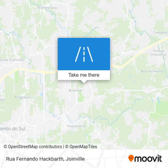 Rua Fernando Hackbarth map