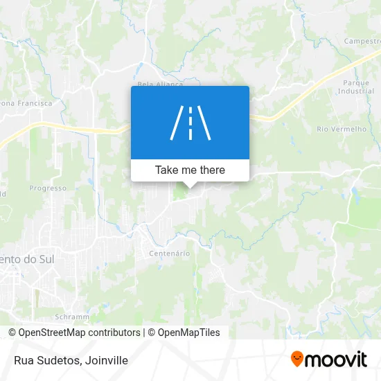 Rua Sudetos map