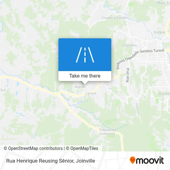 Rua Henrique Reusing Sênior map