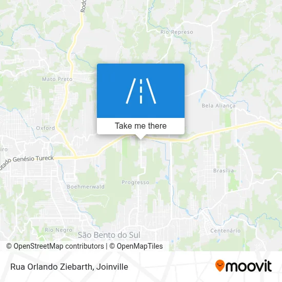 Rua Orlando Ziebarth map