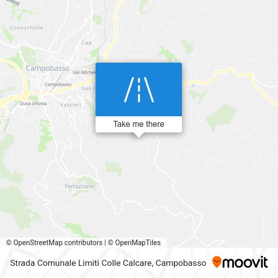 Strada Comunale Limiti Colle Calcare map