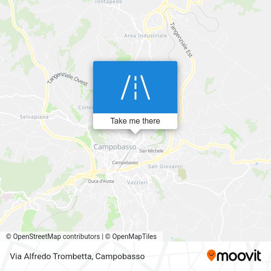 Via Alfredo Trombetta map