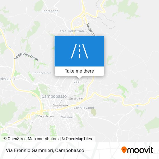 Via Erennio Gammieri map