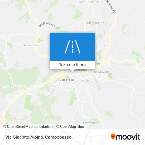 Via Giacinto Albino map