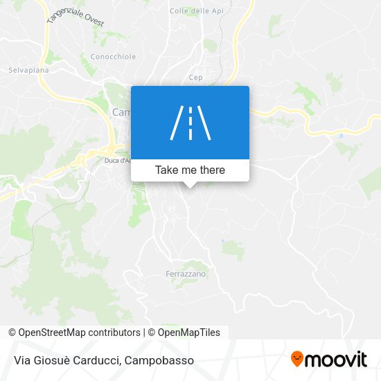 Via Giosuè Carducci map