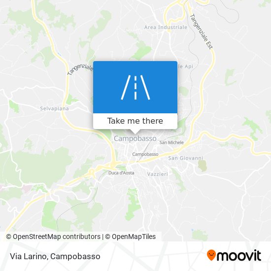 Via Larino map