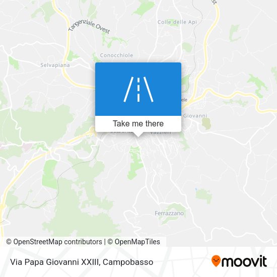 Via Papa Giovanni XXIII map