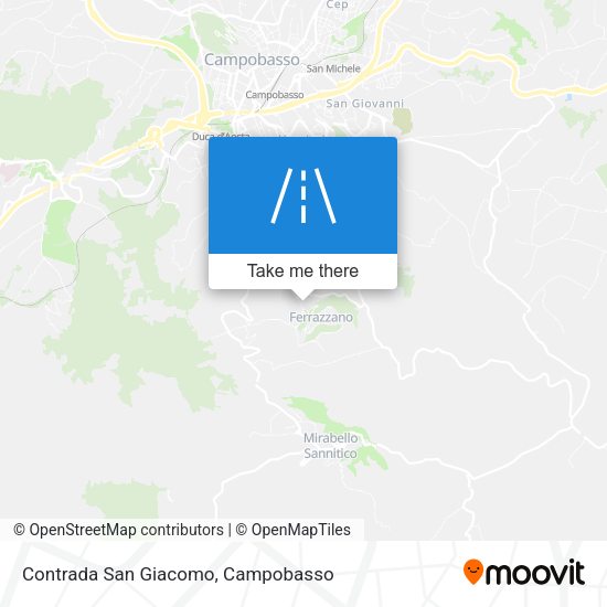 Contrada San Giacomo map