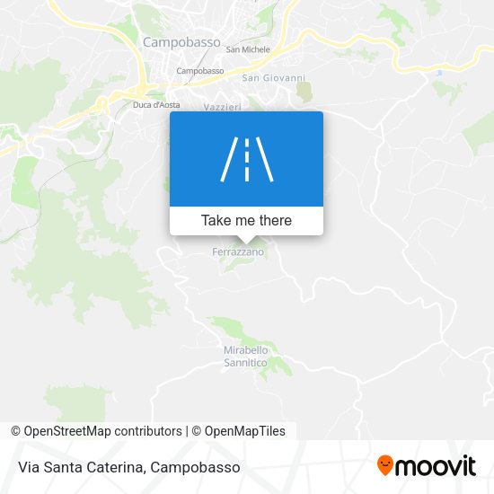 Via Santa Caterina map