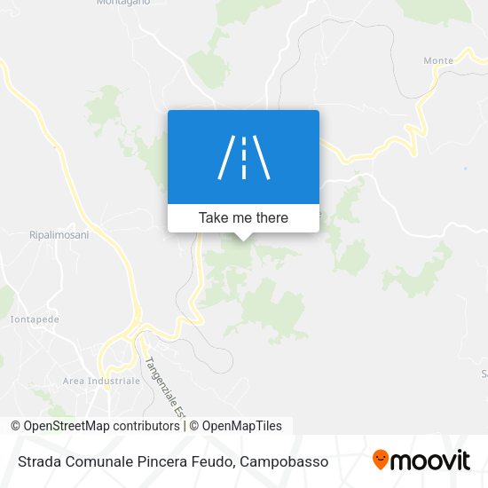 Strada Comunale Pincera Feudo map