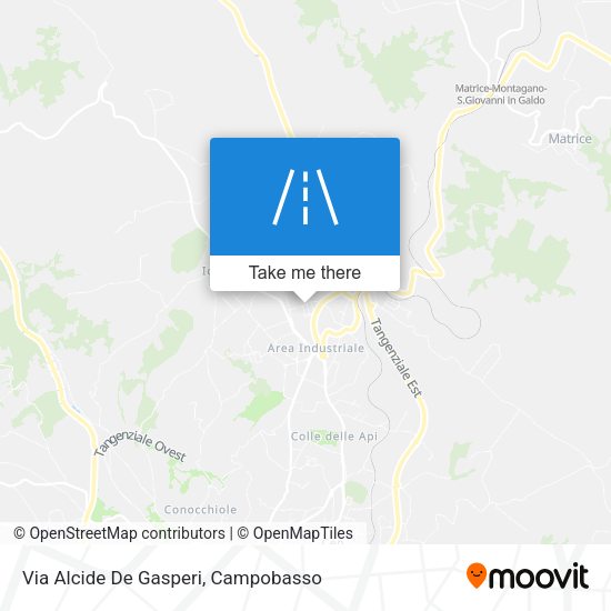 Via Alcide De Gasperi map