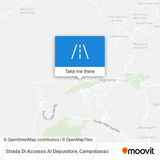 Strada Di Accesso Al Depuratore map