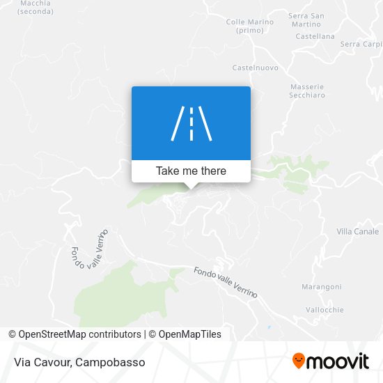 Via Cavour map