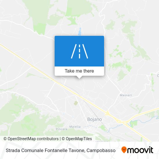 Strada Comunale Fontanelle Tavone map