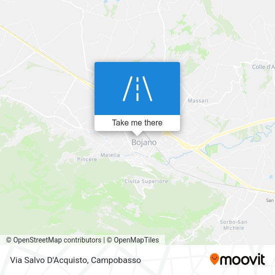 Via Salvo D'Acquisto map