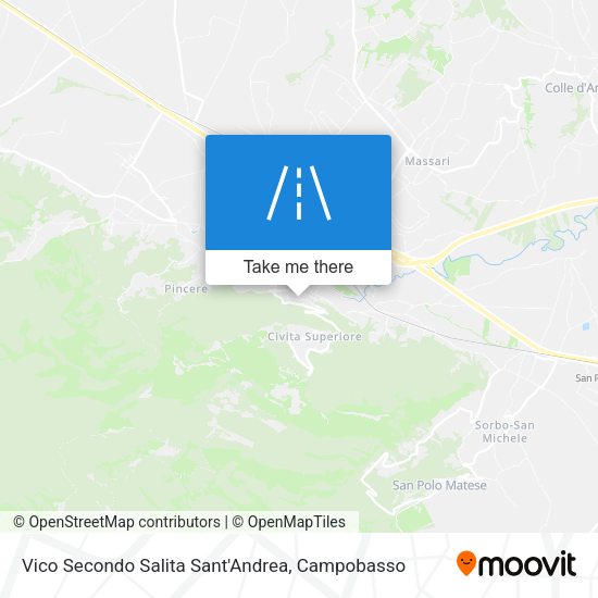 Vico Secondo Salita Sant'Andrea map