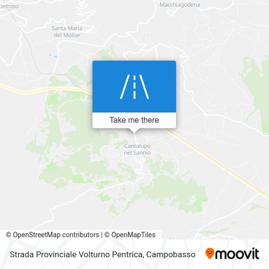 Strada Provinciale Volturno Pentrica map