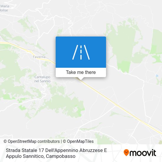Strada Statale 17 Dell'Appennino Abruzzese E Appulo Sannitico map
