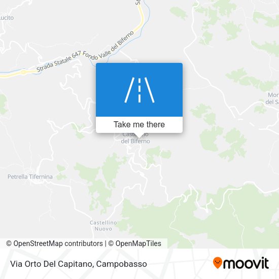 Via Orto Del Capitano map